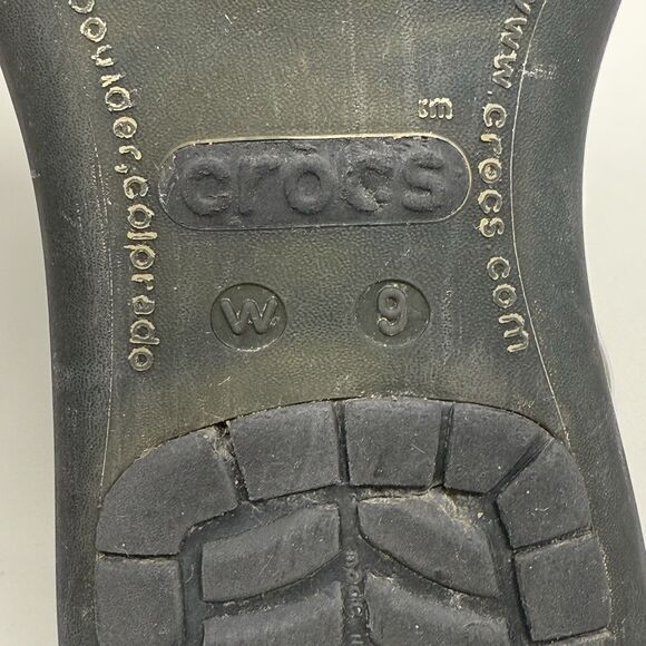 Crocs Adrina III Wedge Sandals Womens 9 Black Open Toe Summer Comfort Casual - Picture 15 of 15
